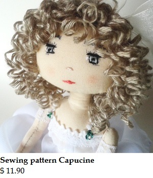 Rag doll sewing pattern - Capucine