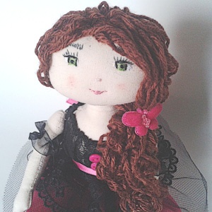 Rag doll sewing pattern Mimosa