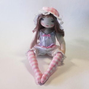 Rag doll sewing pattern Mimosa