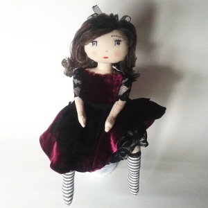 Rag doll sewing pattern Mimosa