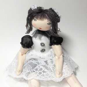 Rag doll sewing pattern Mimosa
