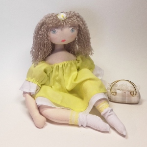 Rag doll sewing pattern Mimosa